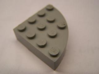 Lego Brick kulaté rohy 4 × 4 světle šedá
