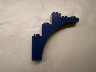 Lego Brick Oblouk 1 × 5 × 4 tmavě modrá