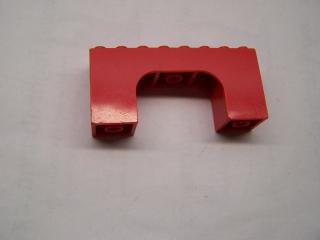 Lego Brick Oblouk 2 × 8 × 3 červená