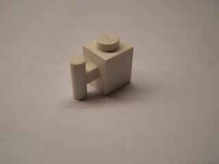 Lego Brick upravené 1 × 1 s držadlem bílá