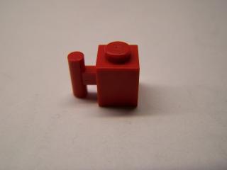 Lego Brick upravené 1 × 1 s držadlem červená