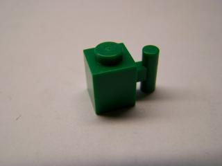 Lego Brick upravené 1 × 1 s držadlem zelená