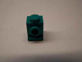 Lego Brick upravené 1 × 1 s držákem světel tmavě tyrkysová