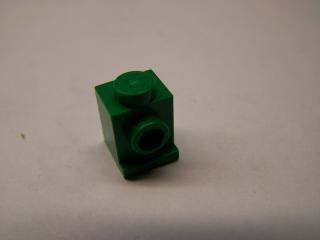 Lego Brick upravené 1 × 1 s držákem světel zelená