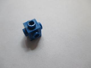 Lego Brick upravené 1 × 1 s nopy na čtyřech stranách modrá