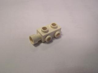 Lego Brick upravené 1 × 2 × 2/3 s nopama na straně bílá