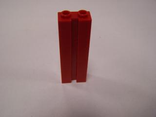 Lego Brick upravené 1 × 2 × 5 s drážkou červená