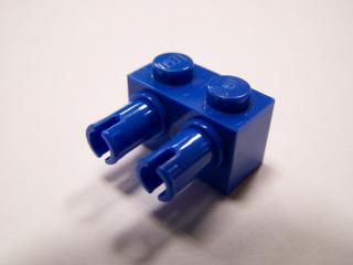 Lego Brick upravené 1 × 2 s 2 nopy modrá