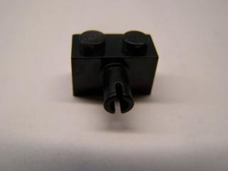 Lego Brick upravené 1 × 2 s nopem černá