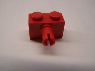 Lego Brick upravené 1 × 2 s nopem červená