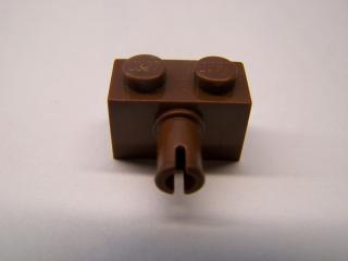 Lego Brick upravené 1 × 2 s nopem hnědá