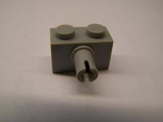 Lego Brick upravené 1 × 2 s nopem světle šedá