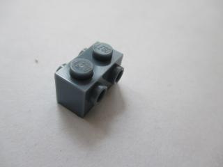 Lego Brick upravené 1 × 2 s nopy na obou stranách písečná modrá