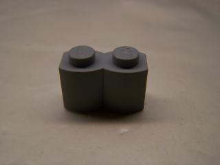 Lego Brick upravené 1 × 2 tvarovaná světle modrošedá
