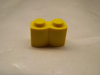 Lego Brick upravené 1 × 2 tvarovaná žlutá