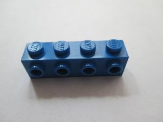 Lego Brick upravené 1 × 4 s 4 nopy na jedné straně modrá