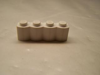 Lego Brick upravené 1 × 4 tvarovaná bílá