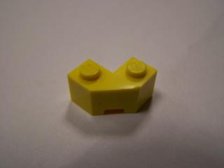 Lego Brick upravené 2 × 2 fazeta žlutá