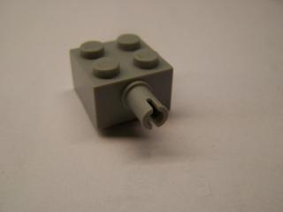 Lego Brick upravené 2 × 2 s nopem světle šedá