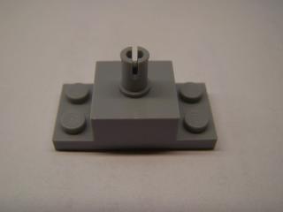 Lego Brick upravené 2 × 2 s vrchním nopem a 1 × 2 boční desky světle modrošedá