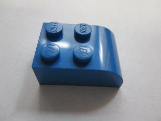 Lego Brick upravené 2 × 3 zakřivený vrchol modrá,lego brick,