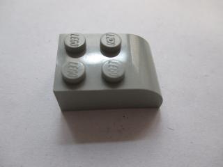 Lego Brick upravené 2 × 3 zakřivený vrchol světle šedá,lego brick,