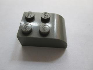 Lego Brick upravené 2 × 3 zakřivený vrchol tmavě šedá,lego brick,