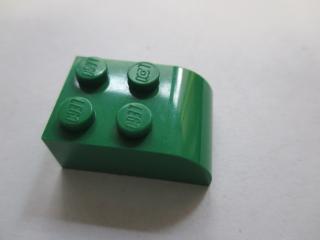 Lego Brick upravené 2 × 3 zakřivený vrchol zelená,lego brick,