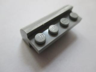 Lego Brick upravené 2 × 4 × 1 1/3 zakřivený vrchol světle modrošedá