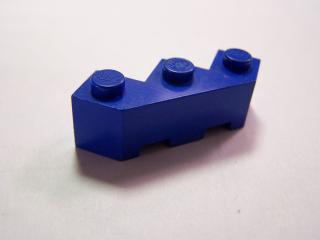 Lego Brick upravené 3 × 3 fazeta modrá