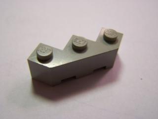 Lego Brick upravené 3 × 3 fazeta světle šedá