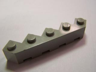 Lego Brick upravené 5 × 5 fazeta světle šedá