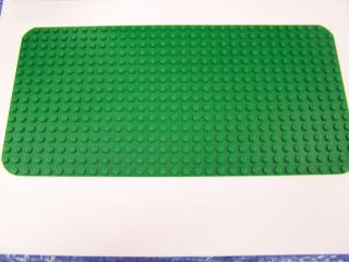 Lego Deska baseplate 16 × 32 kulaté rohy zelená