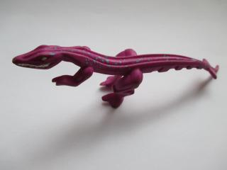 Lego Dino mutant ještěrka s modrými skvrnami na zádech světle růžová