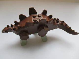Lego Dino Stegosaurus se světle šedýma nohama hnědá