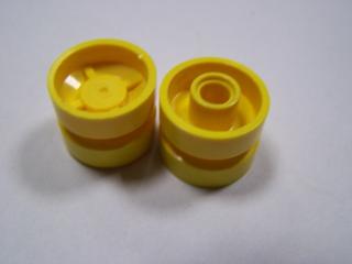 Lego Disk 18mm × 14mm běhoun malý žlutá