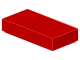 Lego Dlaždice 1 × 2 s drážkou červená