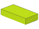 Lego Dlaždice 1 × 2 s drážkou limetková