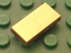 Lego Dlaždice 1 × 2 s drážkou metalicky zlatá
