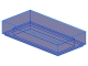 Lego Dlaždice 1 × 2 s drážkou průhledná tmavě modrá