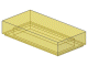 Lego Dlaždice 1 × 2 s drážkou průhledná žlutá