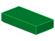 Lego Dlaždice 1 × 2 s drážkou zelená