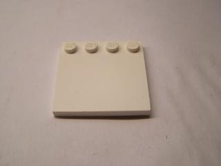 Lego Dlaždice upravená 4 × 4 s nopy na hranách bílá