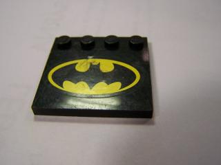 Lego Dlaždice upravená 4 × 4 s nopy na hranách s logem Batman,lego lev