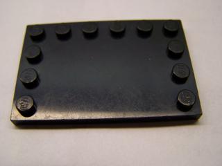 Lego Dlaždice upravená 4 × 6 s nopy na hranách černá