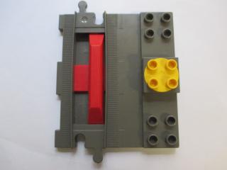 Lego Duplo výhybka Start/Stop tmavě šedá