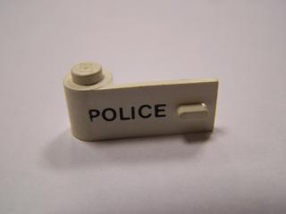 Lego Dveře 1 × 3 × 1 levé s vzorem policie bílá