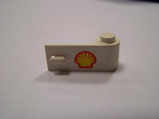 Lego Dveře 1 × 3 × 1 pravé s vzorem Shell bílá