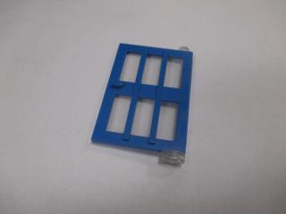 Lego Dveře 1 × 4 × 5 pravé s 6 okeníma tabulema modrá