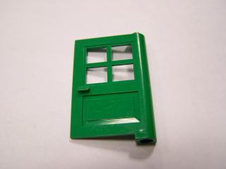 Lego Dveře 1 × 4 × 5 se 4 okeníma tabulema zelená